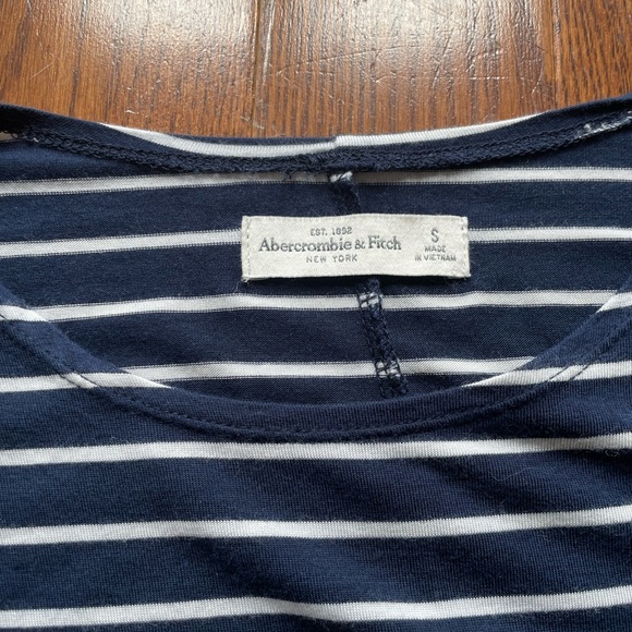 Abercrombie and Fitch Blue Striped Dress - Picture 2 of 3
